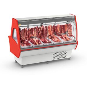 Balcão Expositor Açougue Vermelho Refrimate